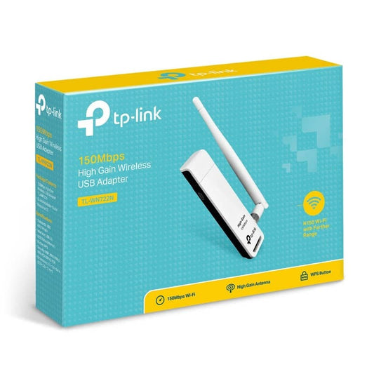 قوي شبكة لاسلكي 150 ميجابت هوائي  TP-LINK TL-WN722NC 150Mbps High Gain Wireless USB Adapter