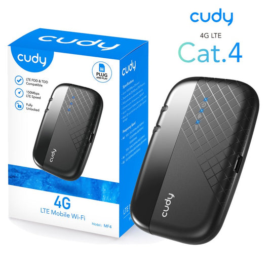 cudy 4G LTE Mobile Wi-Fi - راوتر لاسلكي شريحة لتوزيع الانترنت الجيل الرابع